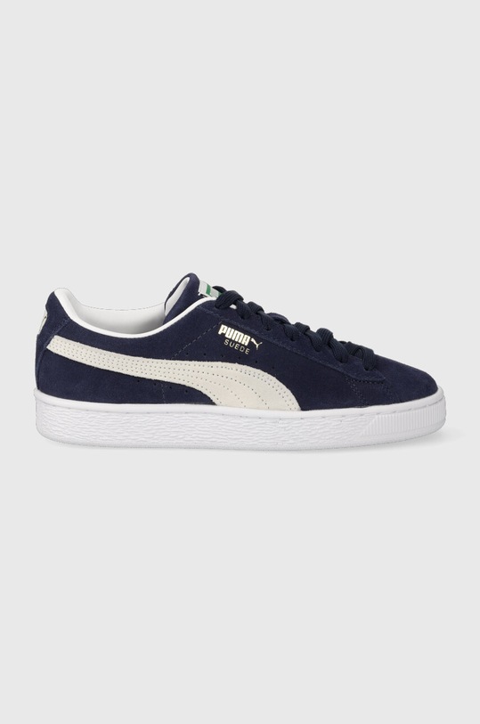 Puma sneakersy zamszowe Suede Classic XXI płaska granatowy 374915.04