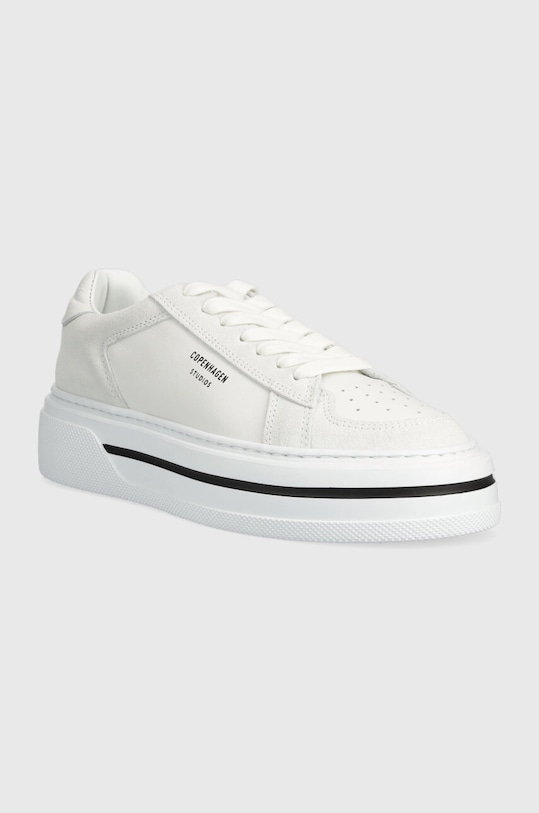 Kožené sneakers boty Copenhagen Leather mix CPH181 bílá SS25