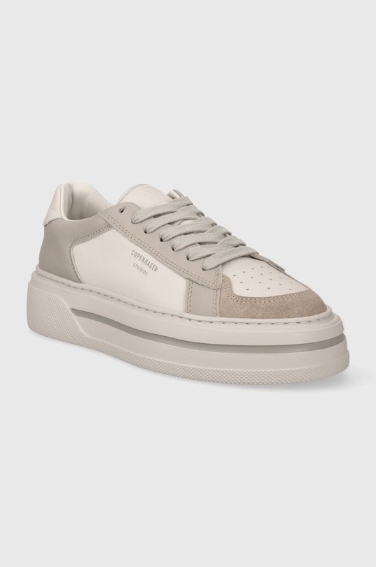 Кожаные кроссовки Copenhagen Leather mix CPH181 бежевый SS25