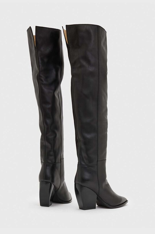 Încălțăminte AllSaints ghete de piele Reina WF597X negru