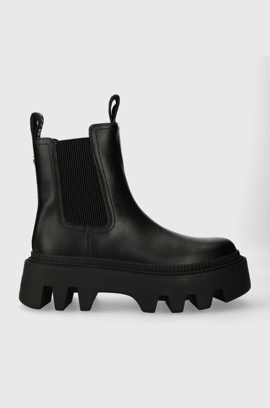 Μπότες τσέλσι Buffalo Flora Chelsea Lo 5-8 cm μαύρο 1622356.BLK