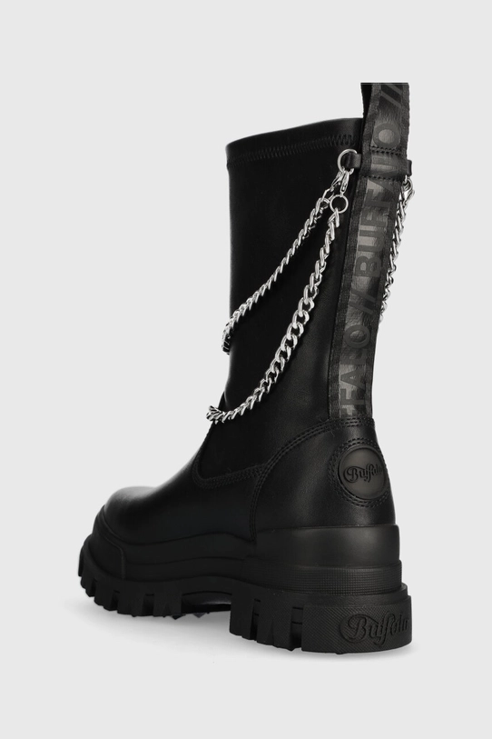 Obuwie Buffalo botki Aspha Sock Chain 1622313.BLK czarny