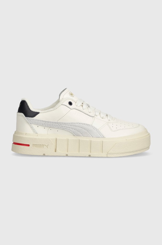 Puma sneakers in pelle Cali Court Jeux Sets finta pelle fiore bianco 393096