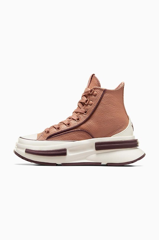 Δερμάτινα ελαφριά παπούτσια Converse Run Star Legacy Cx καφέ A05423C