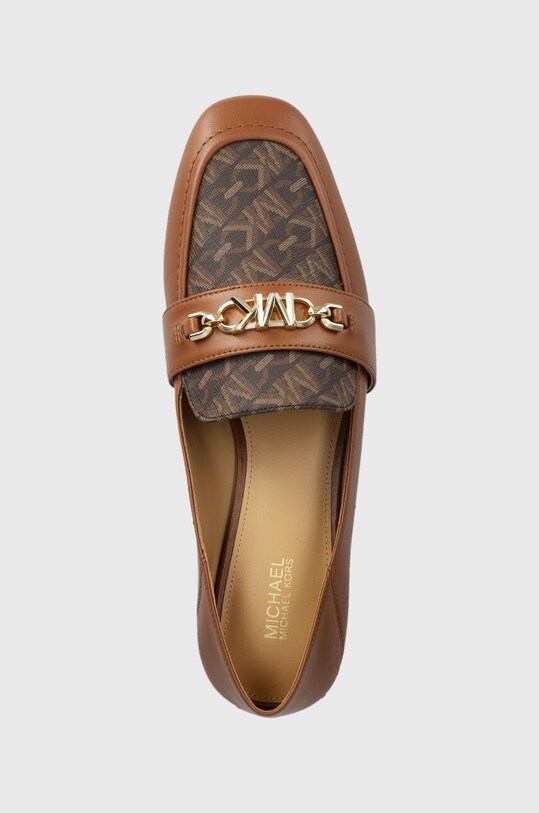 Μοκασίνια MICHAEL Michael Kors Tiffanie καφέ 40H3TFFP2L.200