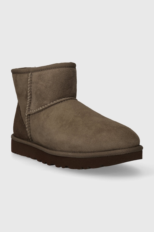 UGG śniegowce zamszowe Classic Mini II 1016222.HCK brązowy AW23