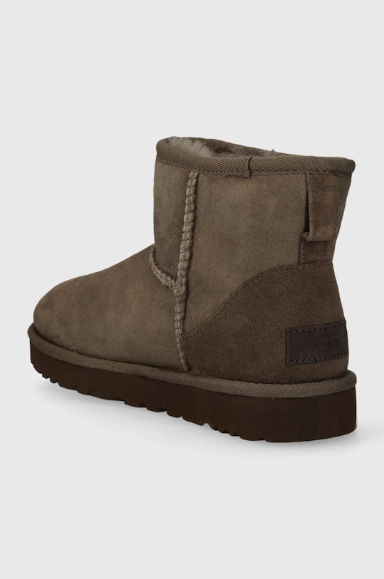 Obuwie UGG śniegowce zamszowe Classic Mini II 1016222.HCK brązowy