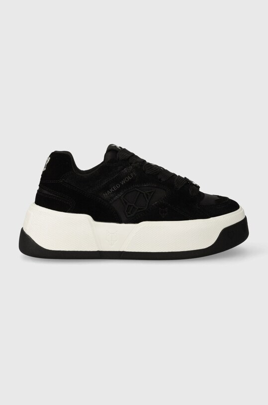 Αθλητικά Naked Wolfe Crash δέρμα σαμουά μαύρο Crash.Black.Cow.Suede