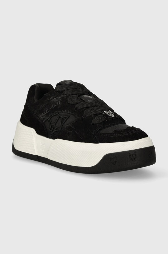 Naked Wolfe sneakers Crash Crash.Black.Cow.Suede negru SS24