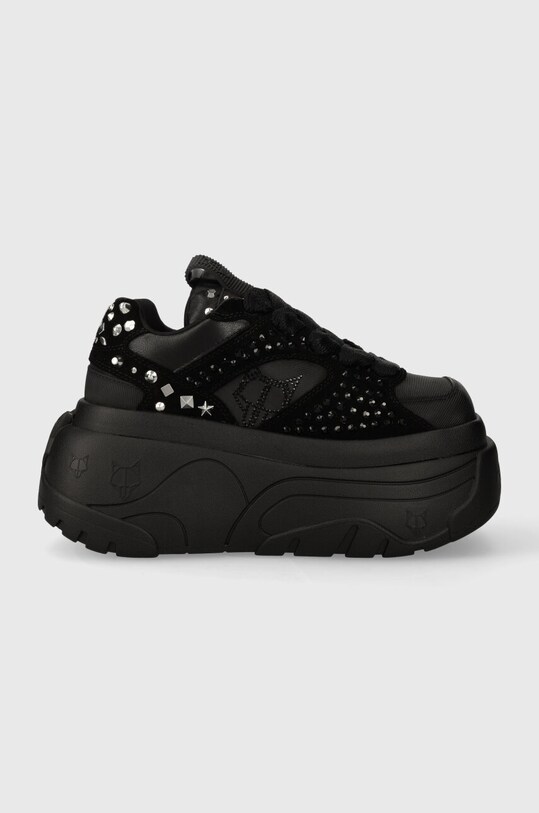 Naked Wolfe sneakersy Fantasy skóra zamszowa czarny Fantasy.Black.Diamonds