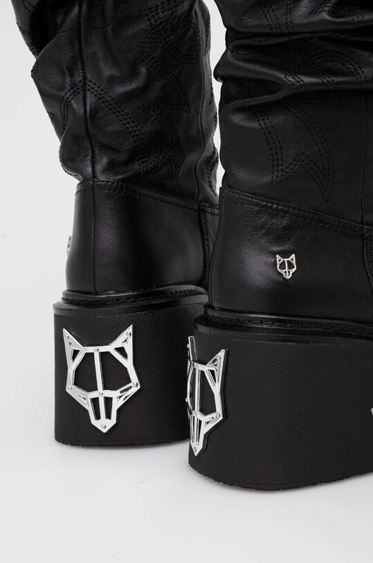 Naked Wolfe ghete de piele Stable negru Stable.Black