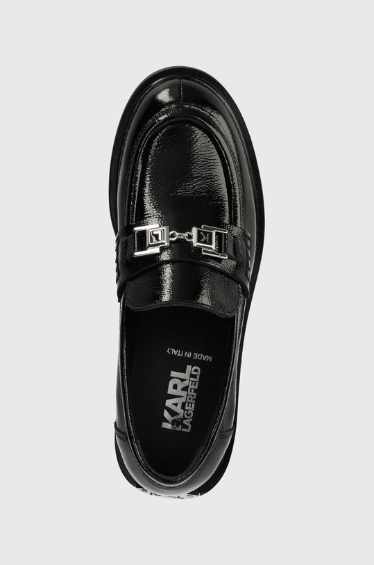 Kožené mokasíny Karl Lagerfeld Payton černá KL41420A.100