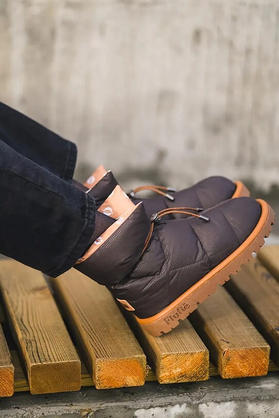 Flufie cizme de iarna Classic maro S01.DARK.BROWN