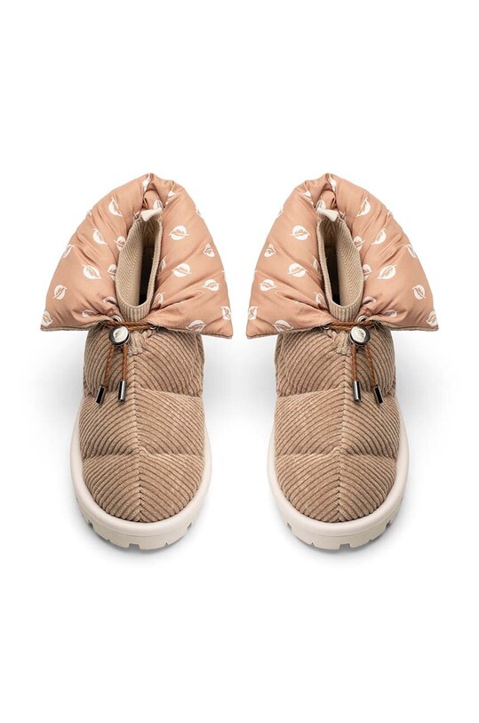 Încălțăminte Flufie cizme de iarna Cord S07.SAND.BEIGE galben