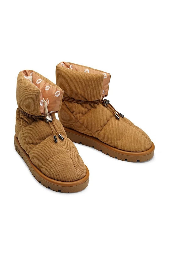 Flufie cizme de iarna Cord S07.TAN maro AW23