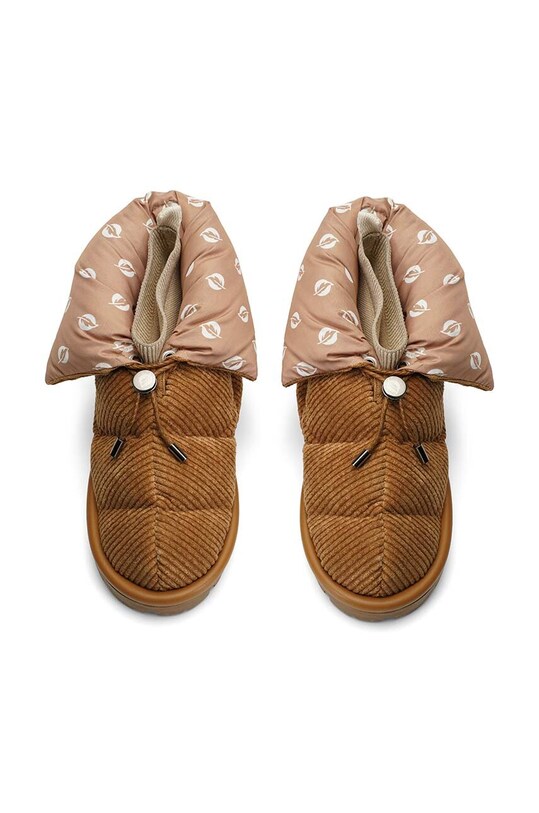 Încălțăminte Flufie cizme de iarna Cord S07.TAN maro