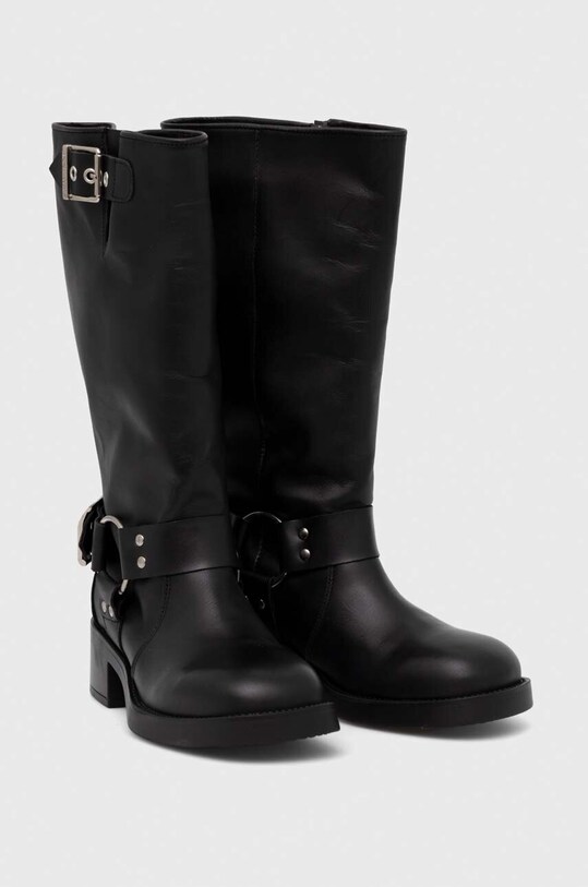 Шкіряні чоботи Steve Madden Beau SM11003069.017 чорний AW23