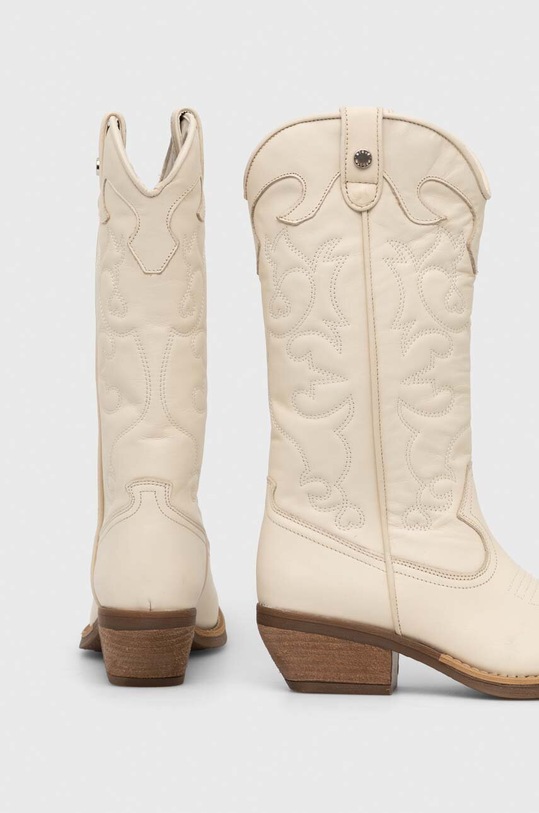 Obuv Kožené kovbojské topánky Steve Madden Wishley SM11003071.287 béžová