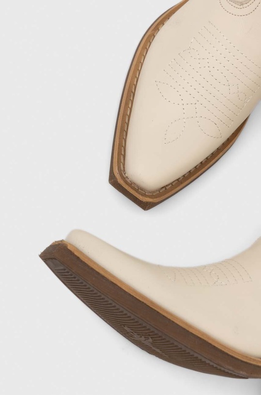 Kožené kovbojské topánky Steve Madden Wishley béžová SM11003071.287