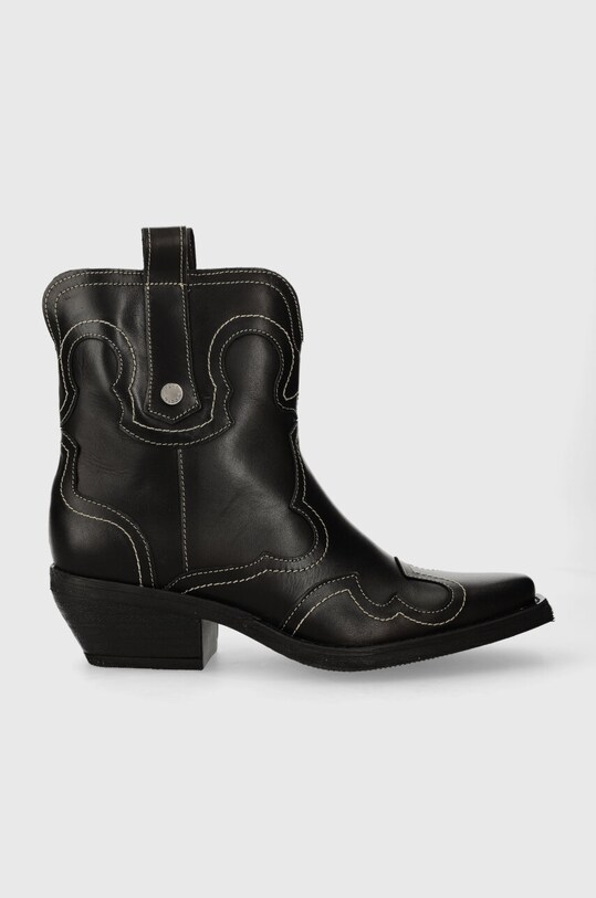 Kožené kovbojské topánky Steve Madden Waynoa usňová koža čierna SM11003072.017