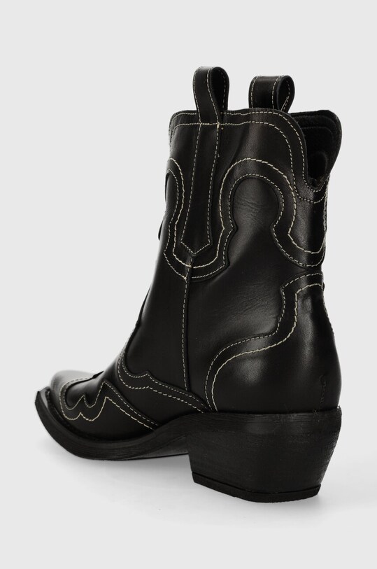 Obuv Kožené kovbojské topánky Steve Madden Waynoa SM11003072.017 čierna