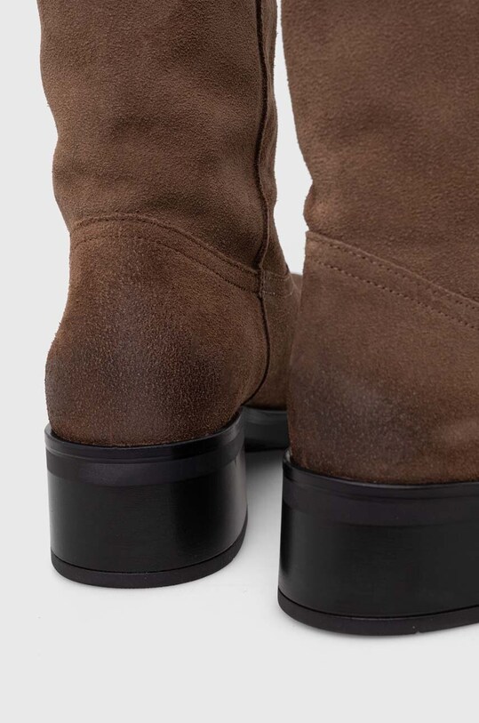 Încălțăminte Steve Madden cizme din piele intoarsa Banner SM11003092.275 maro