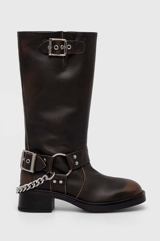 Steve Madden kozaki skórzane Beau-C płaski brązowy SM11003094.207