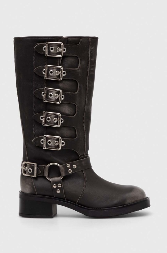 Steve Madden ghete de piele Battle 5-8 cm gri SM19000101.DGL