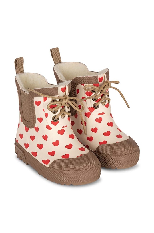 Konges Sløjd gyerek gumicsizma piros KS5497