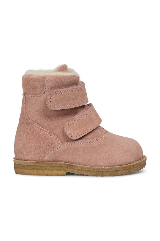 Dětské semišové boty Konges Sløjd KS5514 červená AW23