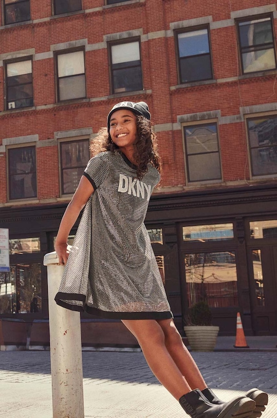 Dkny botki skórzane dziecięce D39116.30.35