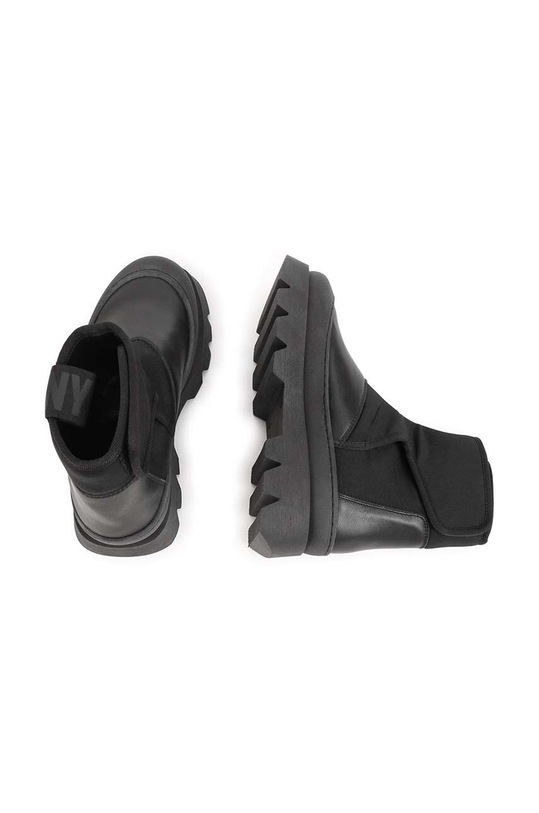 Dkny botki skórzane dziecięce D39116.30.35 czarny
