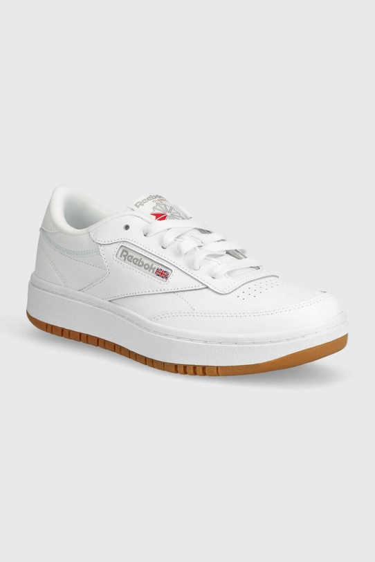 Reebok Classic sneakersy dziecięce CLUB C DOUBLE imitacja skóry licowej biały 100008154