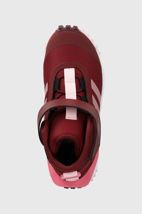 Дитячі черевики adidas FORTATRAIL EL K бордо IG7267