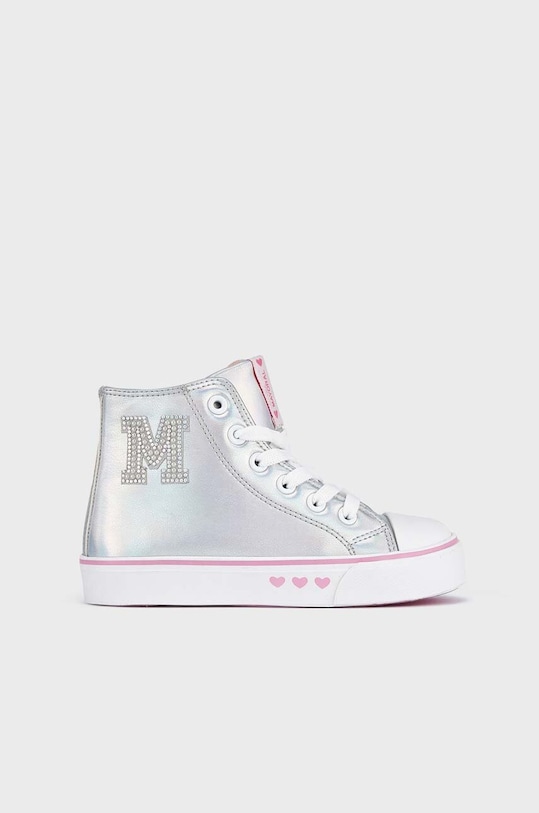 Dětské tenisky Mayoral imitace kůže šedá 46400.47B.Mini