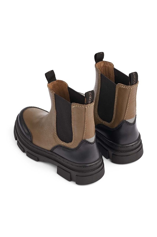 Liewood cizme chelsea din piele pentru copii LW17309 bej