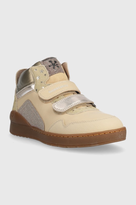 Biomecanics półbuty skórzane dziecięce 231203.28.32 beżowy AW23