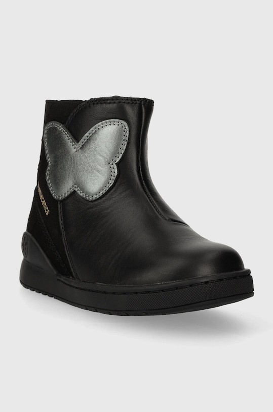 Biomecanics botki skórzane dziecięce 231206.24.27 czarny AW23