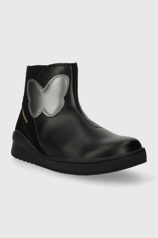 Παιδικές δερμάτινες μπότες Biomecanics 231206.28.32 μαύρο AW23