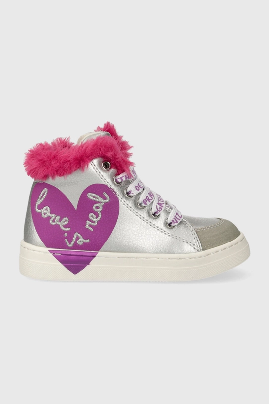 Agatha Ruiz de la Prada buty zimowe dziecięce na zamek srebrny 231940.24.27