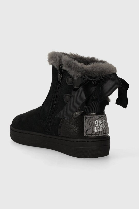 Dziewczynka Garvalin buty zimowe zamszowe dziecięce 231544.24.27 czarny