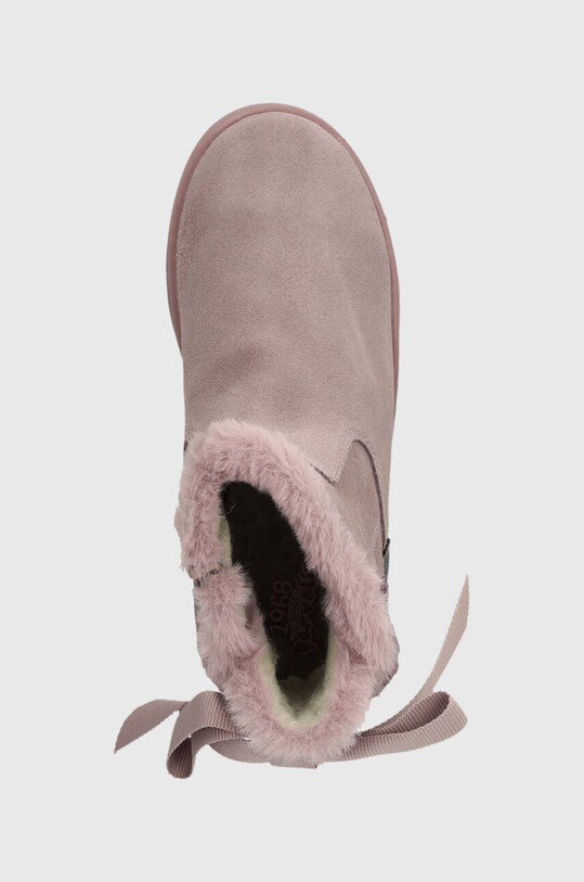 Garvalin buty zimowe zamszowe dziecięce różowy 231544.28.34