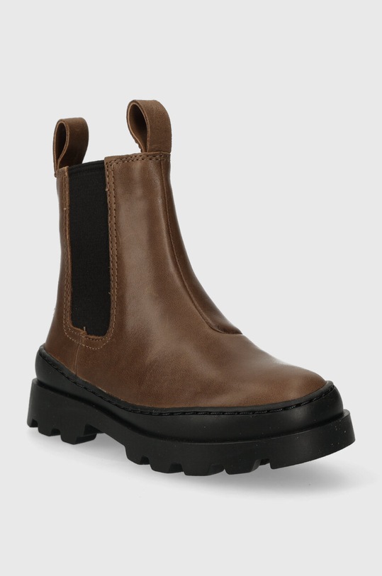 Camper cizme chelsea din piele pentru copii Brutus Kids K900320.27 maro AW23