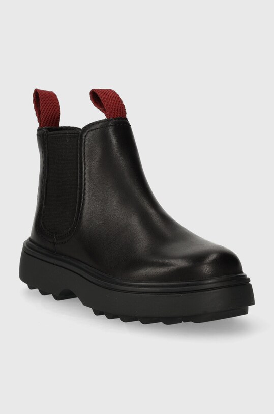 Camper sztyblety skórzane dziecięce Norte Kids K900149.26.27 czarny AW23