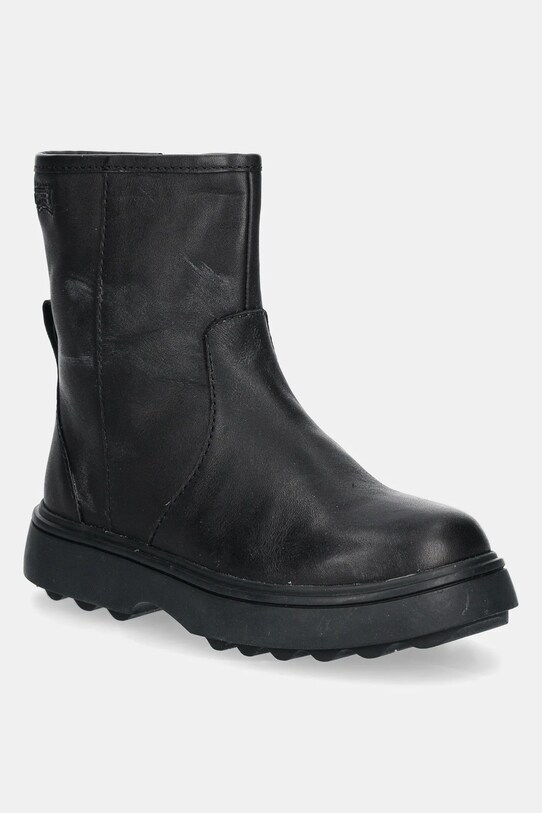 Camper ghete din piele pentru copii K900304 Norte Kids usor izolat negru K900304.26.34