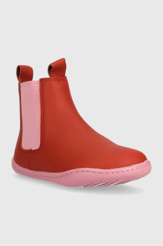 Παιδικές δερμάτινες μπότες τσέλσι Camper K900326 Peu Cami Kids K900326.25.27 κόκκινο AW23