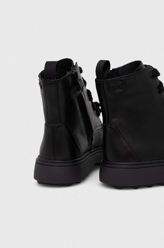 DÍVKA Dětské kožené boty Camper TWS Kids K900150.26.34 černá