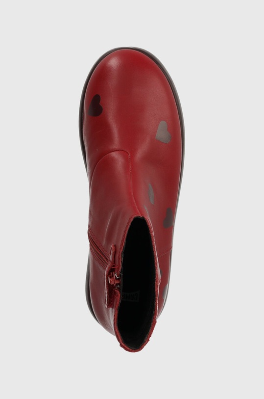 Camper ghete din piele pentru copii TWS Kids burgundia K900329.28.34