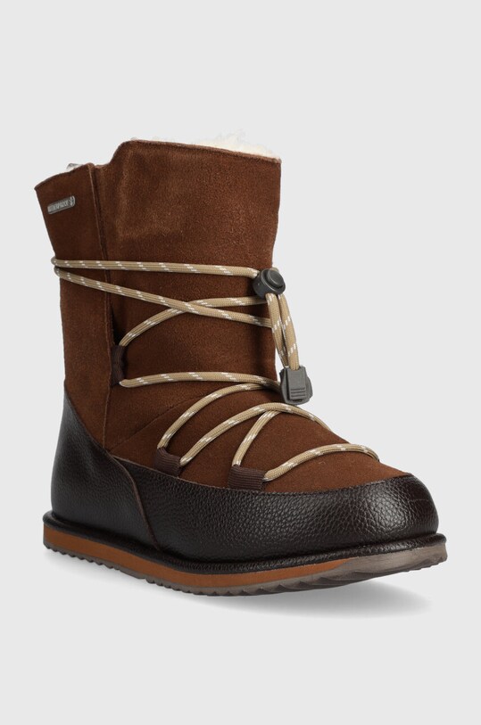 Detské kožené snehule Emu Australia Blackburn Teens T12603.Blackburn.Teens hnedá AW23