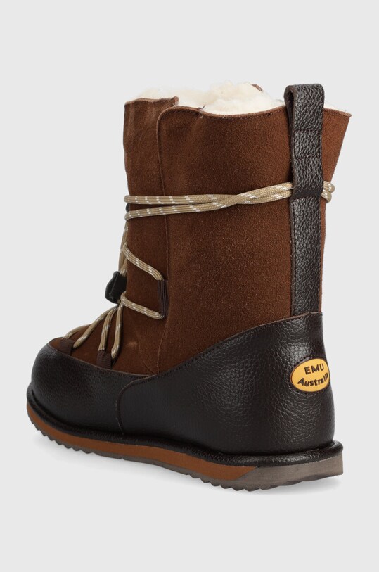 Dievča Detské kožené snehule Emu Australia Blackburn Teens T12603.Blackburn.Teens hnedá
